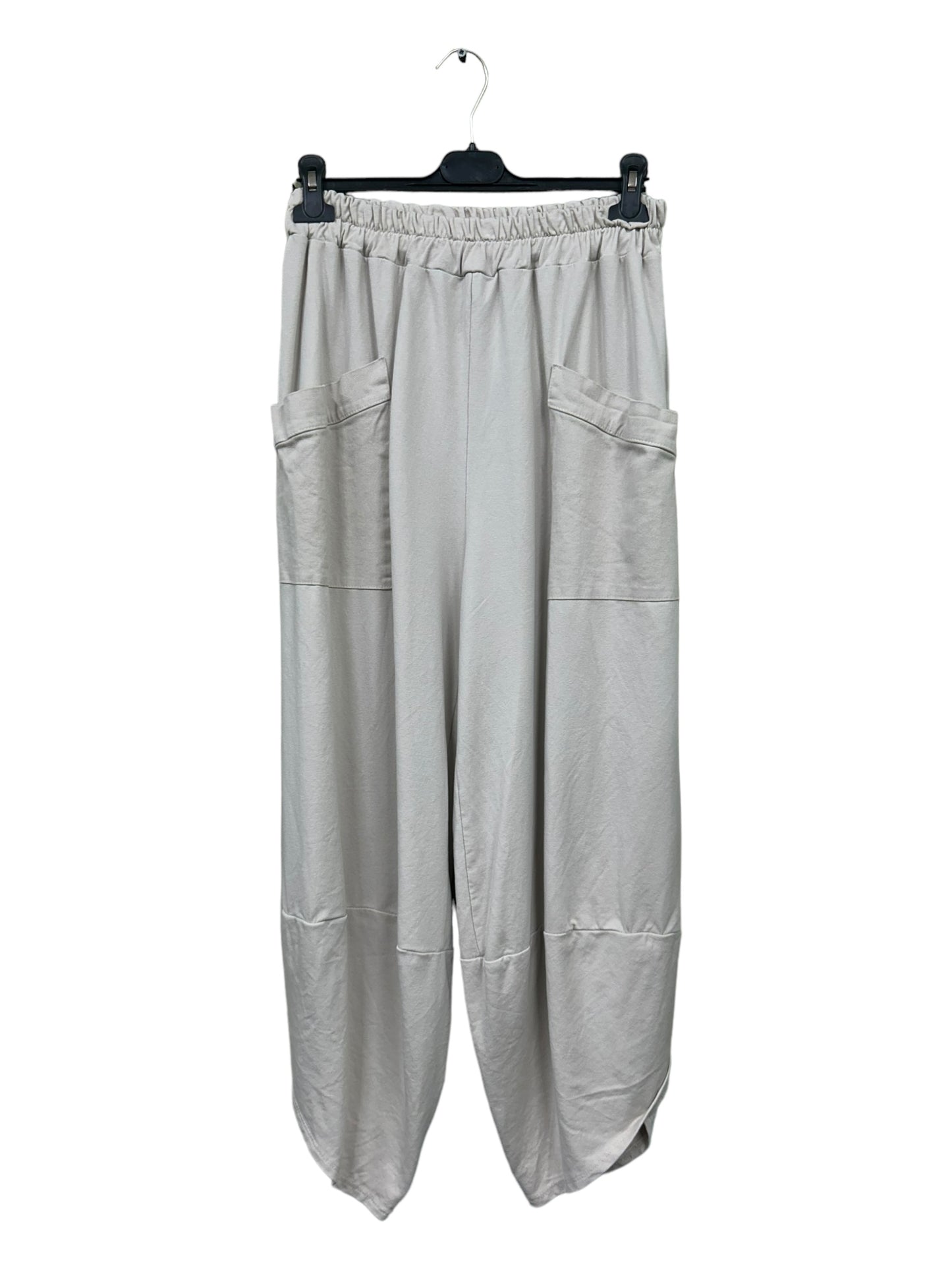 Pocket Front Tulip Leg Cocoon Shape Joggers