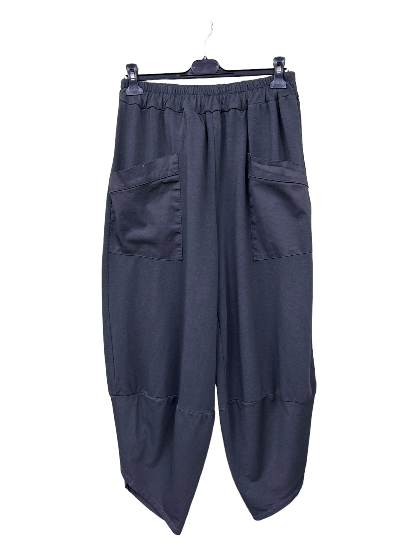 Pocket Front Tulip Leg Cocoon Shape Joggers