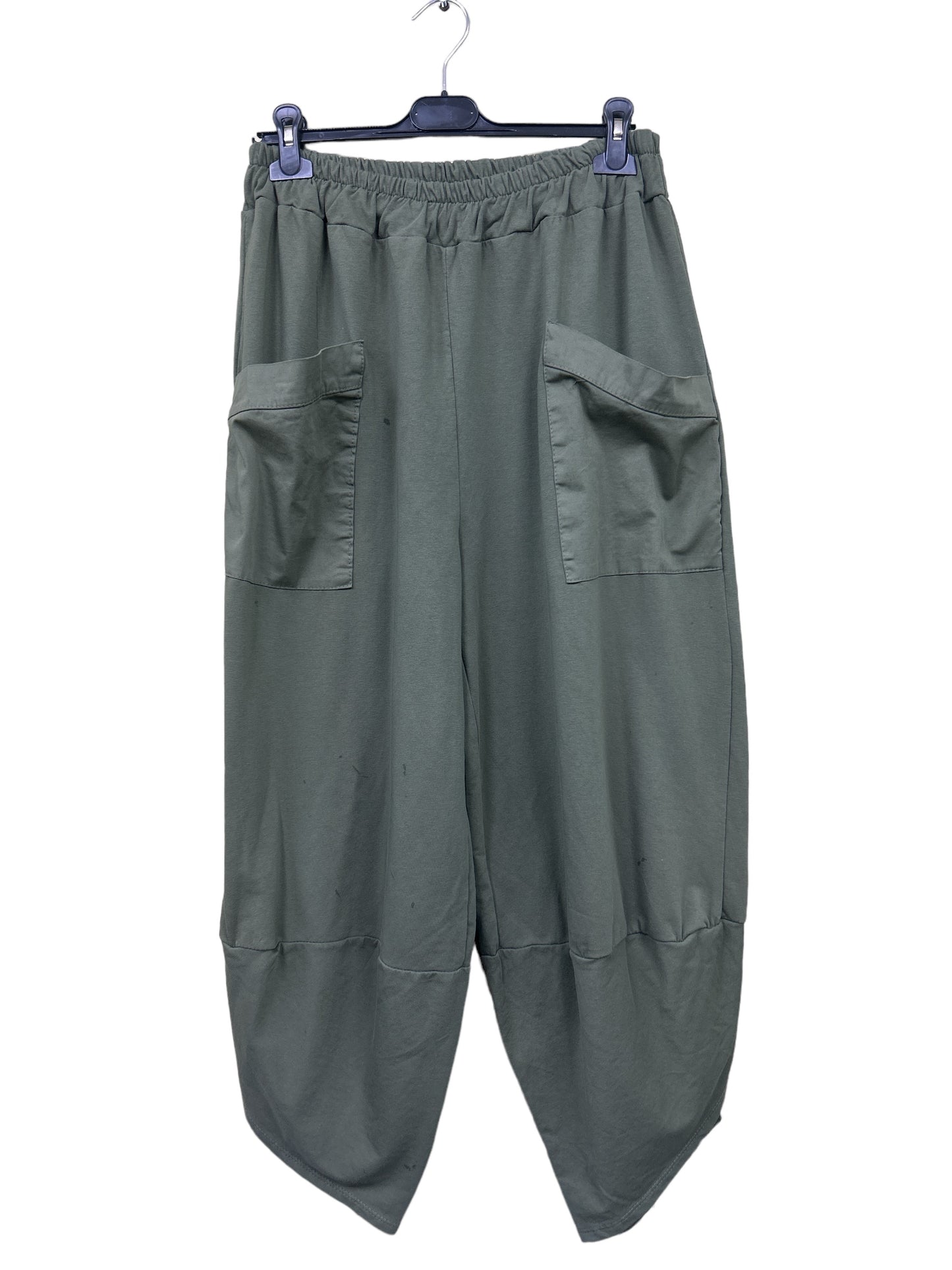 Pocket Front Tulip Leg Cocoon Shape Joggers