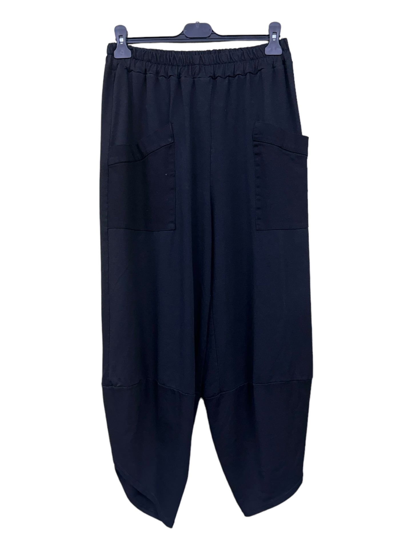 Pocket Front Tulip Leg Cocoon Shape Joggers