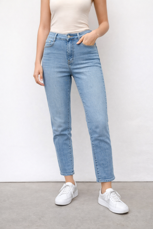 STONE Wash G-Smack MOM Fit Wash Jeans