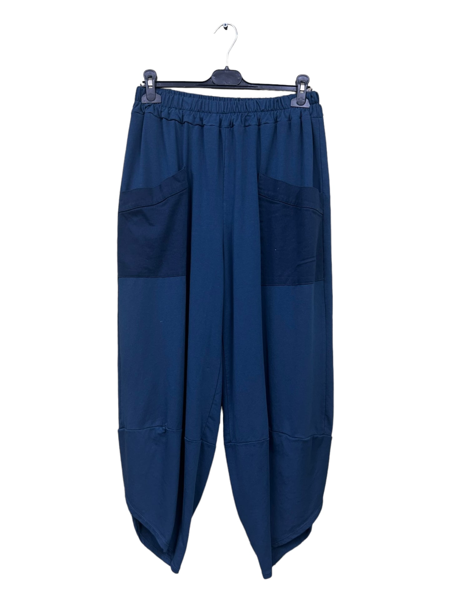 Pocket Front Tulip Leg Cocoon Shape Joggers